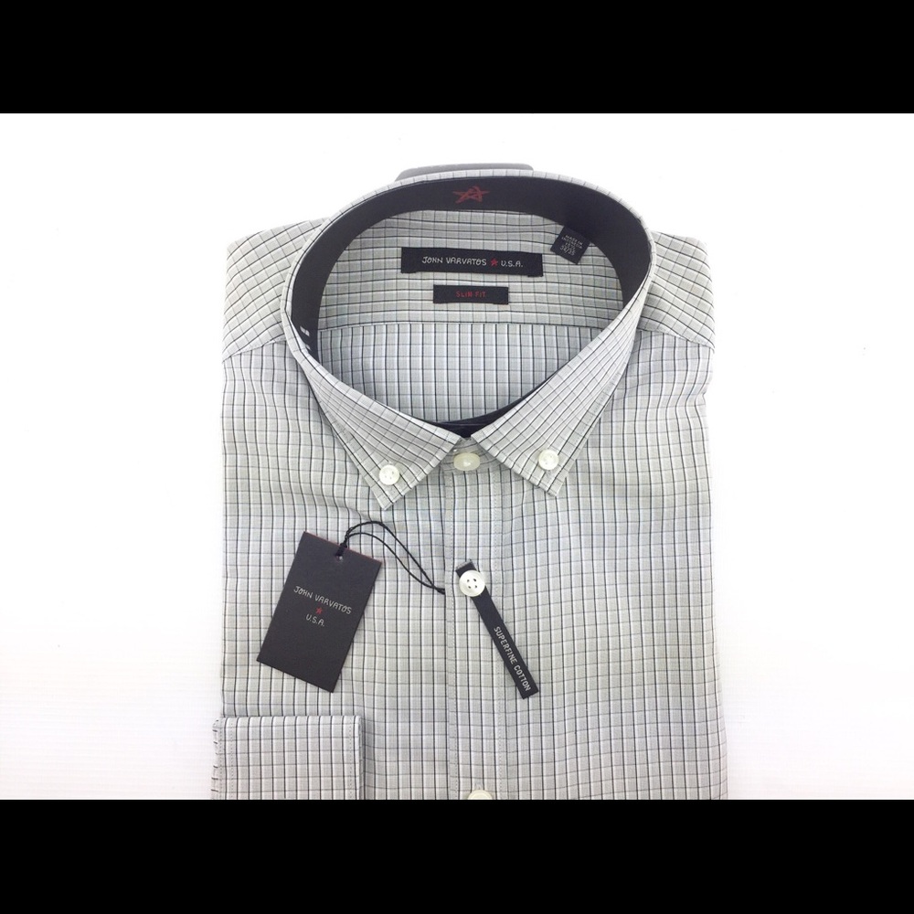 NWT John Varvatos Men’s Button Down Dress Shirt
